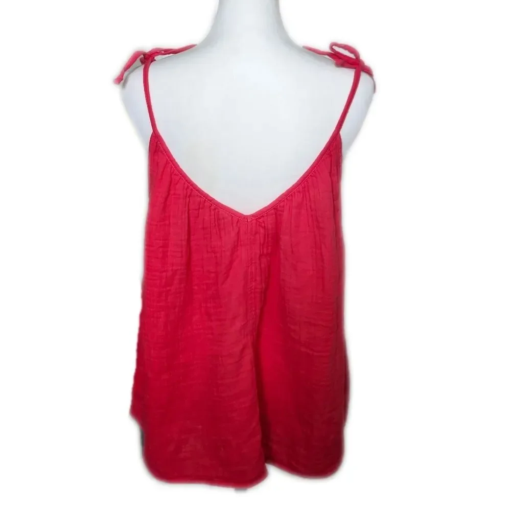 Old Navy NWT Cosmic Rouge Tie Strap Swing Tank Top, Small - Picture 7 of 13